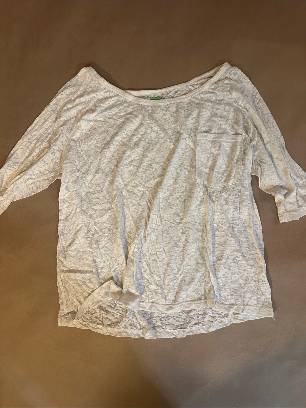 BDG Lightweight White Short Sleeve Pocket Tee